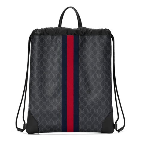 drawstring backpack gucci|Gucci backpack unisex.